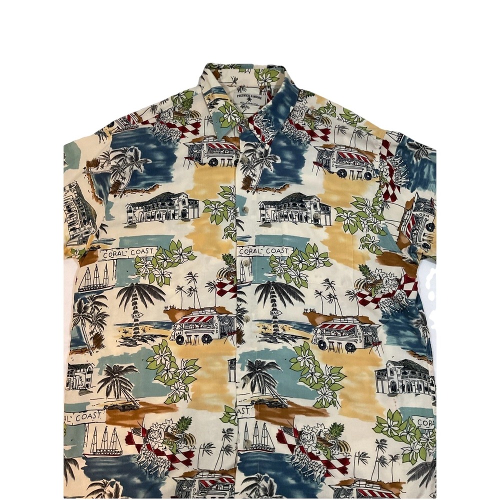 Vtg Preswick & Moore Island Collection Hawaiian/Island‎ Shirt Men's Size L G37